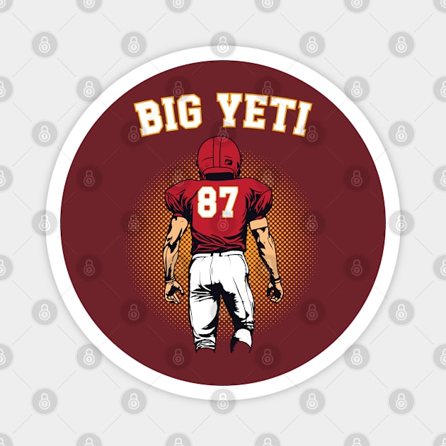 Kansas City Red Big Yeti Magnet by Emma